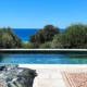Vue mer piscine Villa U San Daniellu